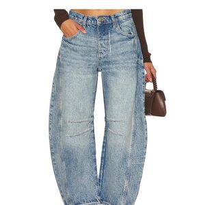 We The Free Classic Blue Barrel Women's Jeans